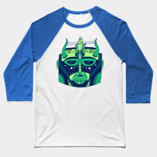 Ngreen African Mask No 8 Baseball T-Shirt